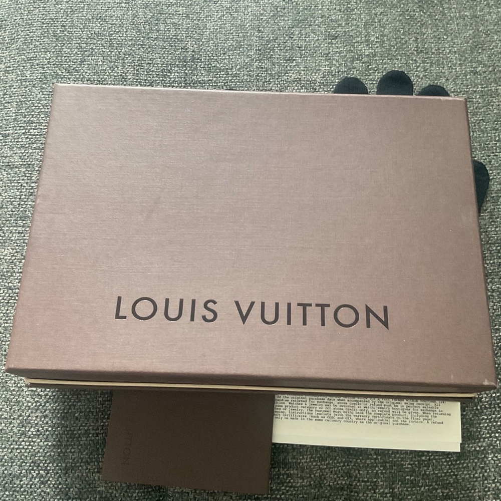 NEW - LOUIS VUITTON UNISEX GANTS PETIT DAMIER MAR.NM 100% WOOL GLOVES - Picture 3 of 5